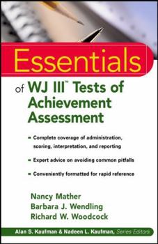 Paperback Essentials of WJ III Tests of Achievement Assessment Book