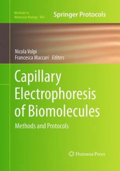 Paperback Capillary Electrophoresis of Biomolecules: Methods and Protocols Book