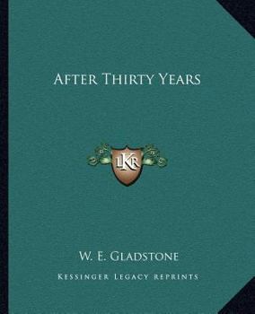 Paperback After Thirty Years Book