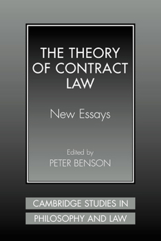 Hardcover The Theory of Contract Law: New Essays Book