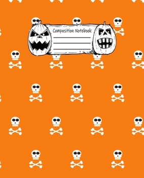 Halloween Abstract Pattern Volume 5 Wide Ruled Journal: 110 Blank Lined Wide Ruled (7.5 x 9.25) Pages to Jot Down Your Thoughts