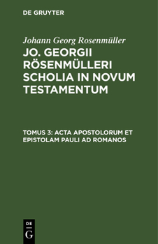 Hardcover ACTA Apostolorum Et Epistolam Pauli AD Romanos [Latin] Book