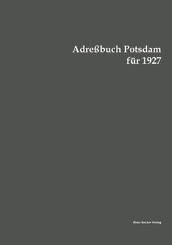 Paperback Adreßbuch Potsdam für 1927 [German] Book