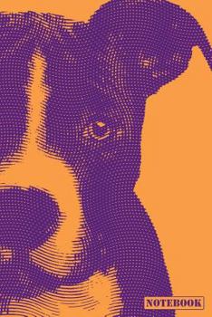 Notebook: American Staffordshire Bull Terrier Notepad (Orange)