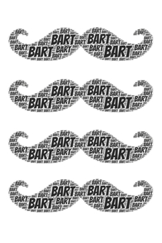 Bart: Notizbuch, Notizblock - Kariert, Karierte, Kariertes, Karo-Raster - DIN A5, 120 Seiten - Notizen, Ideen, Gedanken, Erinnerungen, Termine, Planer, Tagebuch, Organisation