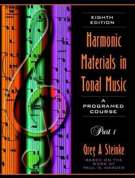 Paperback Harmonic Materials in Tonal Music: A Programmed Course; Part 1 Book
