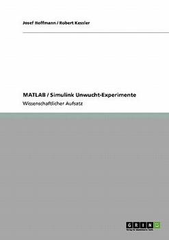 Paperback MATLAB / Simulink Unwucht-Experimente [German] Book