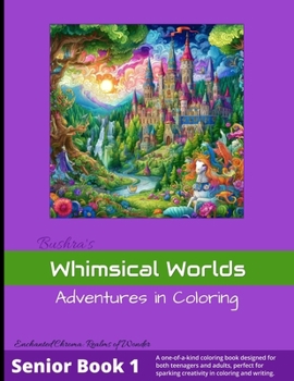 Whimsical Worlds - Adventures in Coloring: Teens and Adults Coloring & Creative Writing Book