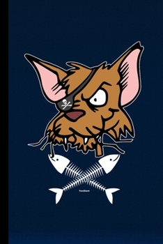 Spooky Pirate Cat: Halloween Party Scary Hallows Eve All Saint's Day Celebration Gift For Celebrant And Trick Or Treat (6"x9") Dot Grid Notebook To Write In