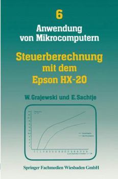 Paperback Steuerberechnung Mit Dem Epson Hx-20 [German] Book