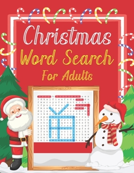 Paperback Christmas Word Search For Adults: A Unique Large Print Christmas Word Search Book For Christmas Fun Word Search Game Book