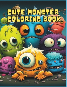 Paperback Cute Monster Coloring Book