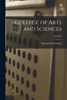 Paperback College of Arts and Sciences; Fall 1945 Book