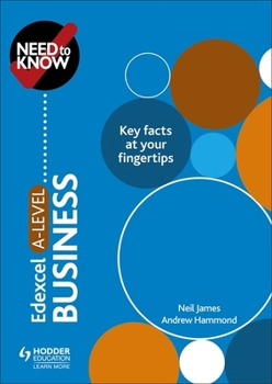 Paperback Need To Know Edexcel A-level Business Book