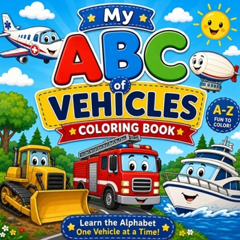 Paperback ABC Vehicles Coloring Book