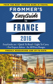 Paperback Frommer's EasyGuide to France 2016 Book