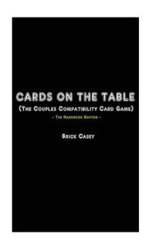 Paperback Cards On The Table: (The Couples Compatibility Card Game) - The Handbook Edition Book