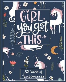 Paperback Girl, You Got This: 52 Week Planner - Weekly Planner - Daily Planner - Habit Tracker - Water Tracker - Goal Journal - Goal Setting Planner Book