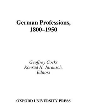 Hardcover German Professions 1800-1950 Book