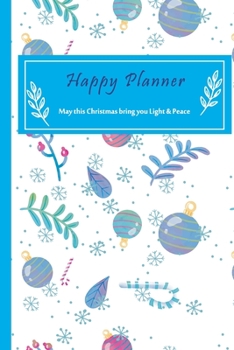 F4 Monthly planner Christmas Lively Cover: Two Year - Monthly Calendar Planner 6 x 9’’ | 24 Months For Academic Agenda Schedule Organizer