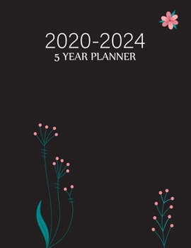 Paperback 2020-2024 5 Year Planner Book