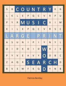 Paperback Country Music Large Print Word Search [Large Print] Book