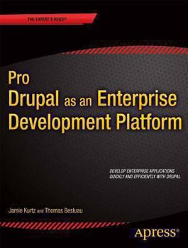 Paperback Pro Drupal as an Enterprise Development Platform Book