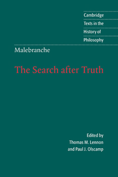 Paperback Malebranche: The Search After Truth: With Elucidations of the Search After Truth Book