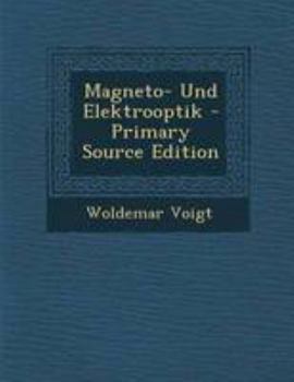 Paperback Magneto- Und Elektrooptik [Dutch] Book