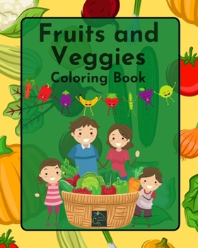 Paperback Fruits and Veggies Coloring Book