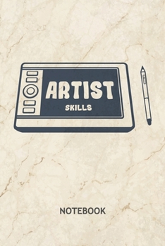 Paperback Artist Skills: Graphic Artist NOTEBOOK Grid-lined 6x9 - Game Development Journal A5 Gridded - Game Designer Planner Concept Artist 12 Book
