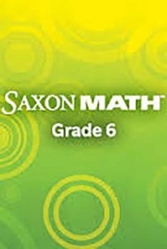 Misc. Saxon Math Course 1: Instructional Transparencies Grade 6 Book