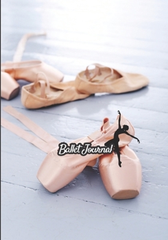 Ballet journal: Dance notebook for girls | Ballet notebook | Ballet books for teens, girls and dancers | 101 pages lined | 7x10 inches paperback |  photo of pink dance slippers on the white floor