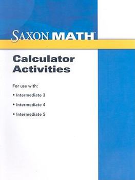 Paperback Saxon Math: Calculator Activities Book