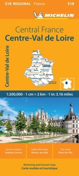 Loose Leaf France: Central France Map 518 Book