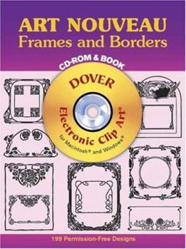 Paperback Art Nouveau Frames and Borders [With CDROM] Book