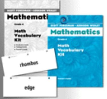 Cards Scott Foresman Addison Wesley Math 2004 Vocabulary Kit Grade 4 Book