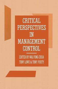 Paperback Critical Perspectives in Management Control Book