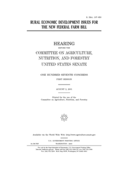 Rural economic development issues for the new federal farm bill