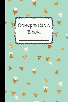 Paperback Composition Book: Cute Triangular Pattern Composition Book to write in - Wide Ruled Book - blue like sky background Book