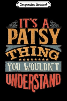 Composition Notebook: Patsy Name  Journal/Notebook Blank Lined Ruled 6x9 100 Pages