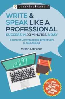 Paperback Write & Speak Like a Professional in 20 Minutes a Day Book