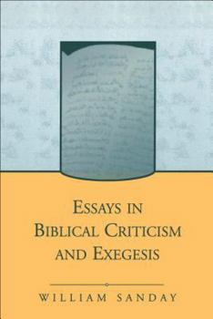 Hardcover Essays in Biblical Criticism and Exegesis Book