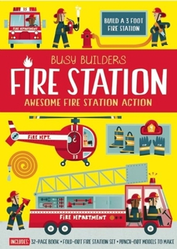 Paperback Busy Builders: Fire Station Book