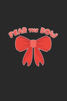 Paperback Fear the bow: 6x9 Cheerleading - blank with numbers paper - notebook - notes Book