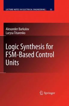 Paperback Logic Synthesis for Fsm-Based Control Units Book