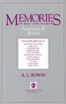Hardcover Memories of Men and Women American & British Book