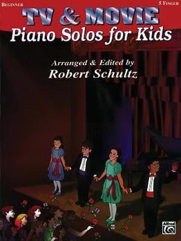Paperback Piano Solos for Kids: TV & Movie Book