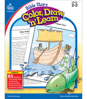 Paperback Bible Story Color, Draw, 'n' Learn!, Grades 2 - 3 Book