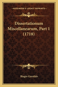 Paperback Dissertationum Miscellanearum, Part 1 (1718) [Latin] Book